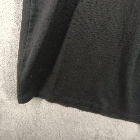 Vintage CRISTINA Jumper Dress SMALL(4-6) Black Knit Pullover W/ Chest Pocket - Picture 10 of 10